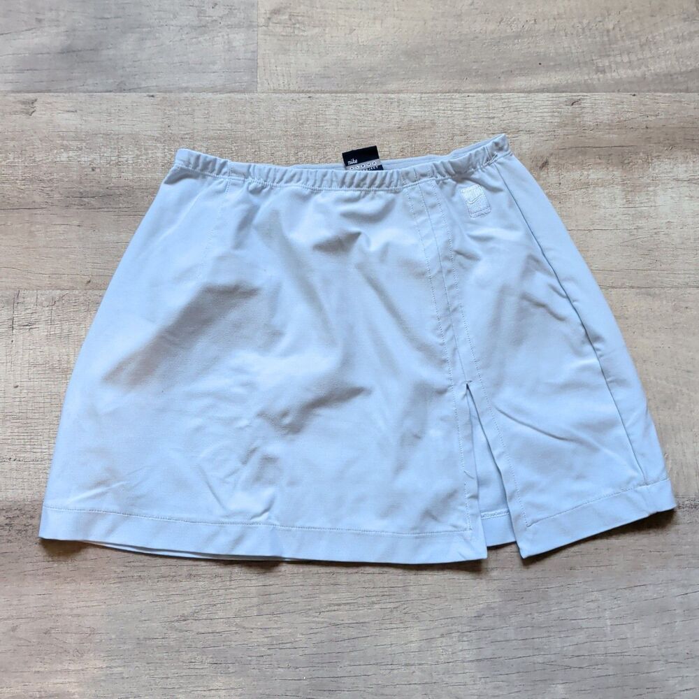 Vintage Nike Tennis Skirt Womens Medium M 8-10 Light Blue Athletic Slit - Picture 1 of 7
